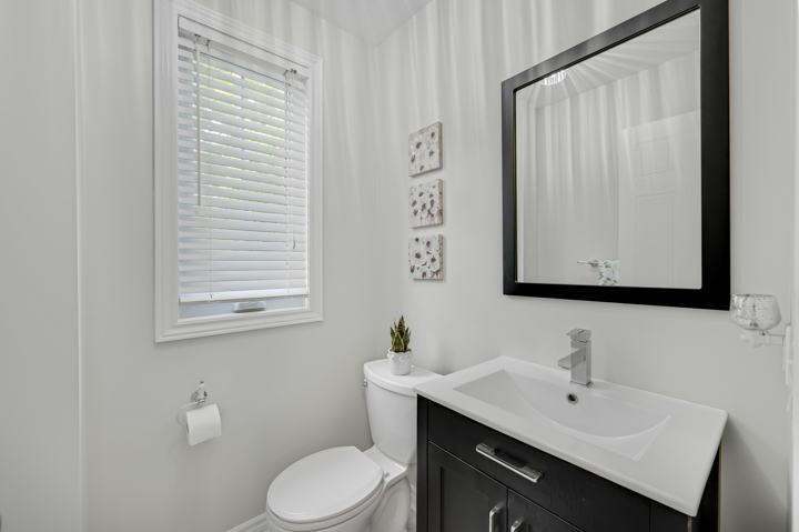 Renovated powder room